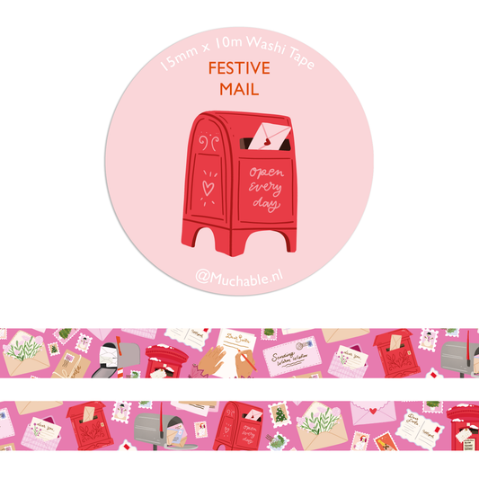 Washitape - kerst post
