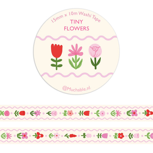 Washitape - lieve bloemen