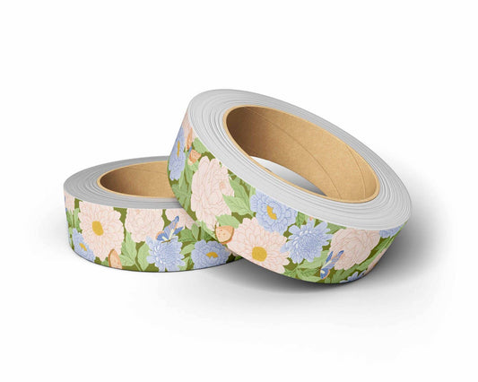 Washitape - bloemen en vlinders